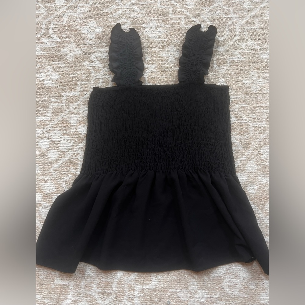 black tank blouse